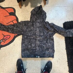 Bape Black Camouflage Jacket